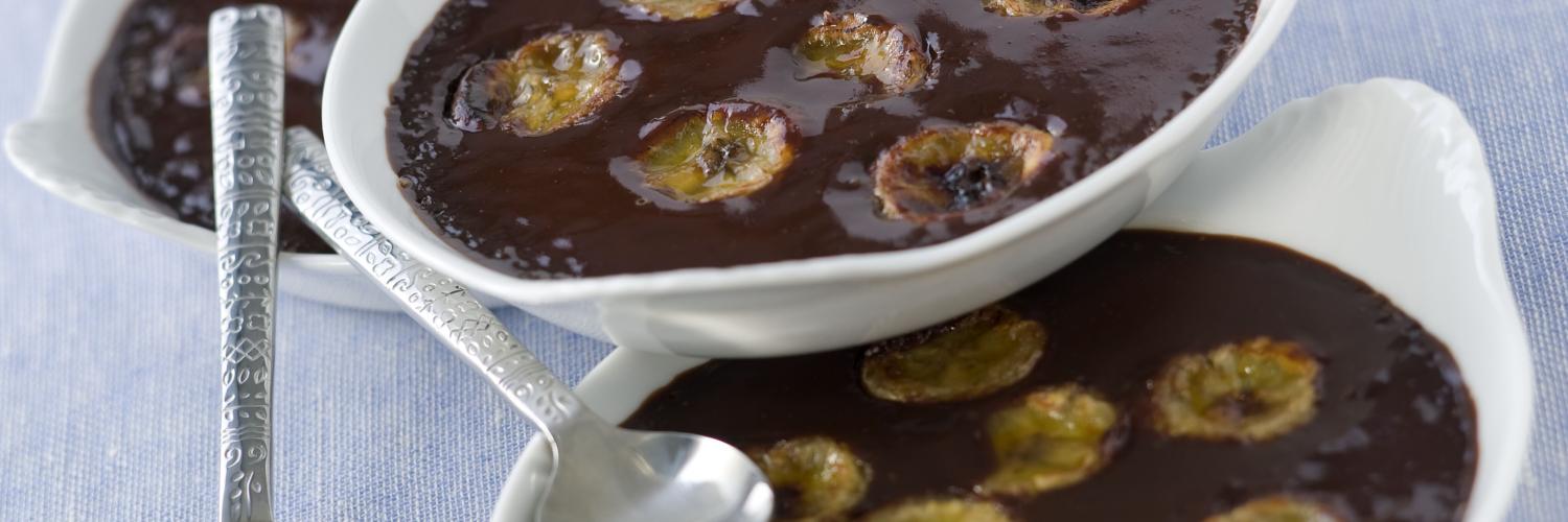 Creme brulee banane chocolat Creme brulee banane chocolat