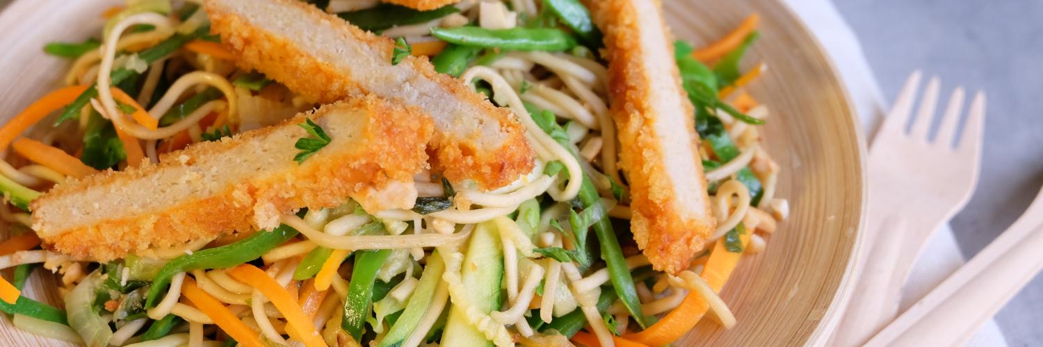 Escalope de soja et wok de légumes Escalope de soja et wok de légumes