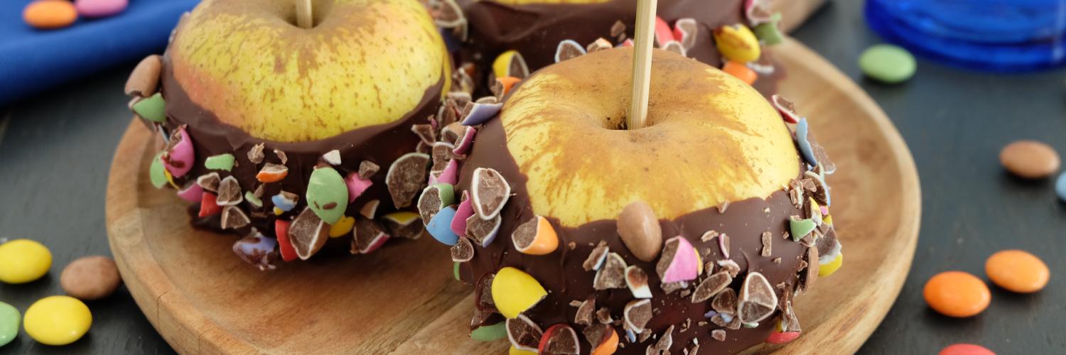 Petites pommes d'amour aux Smarties Petites pommes d'amour aux Smarties
