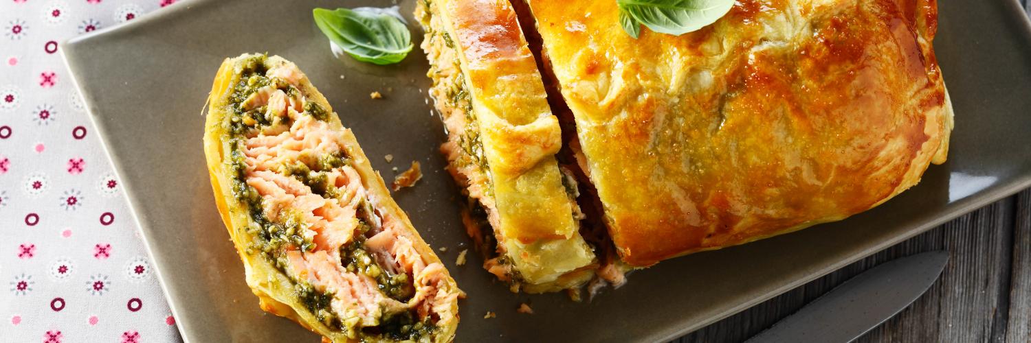 Saumon en croûte de pesto Saumon en croûte de pesto