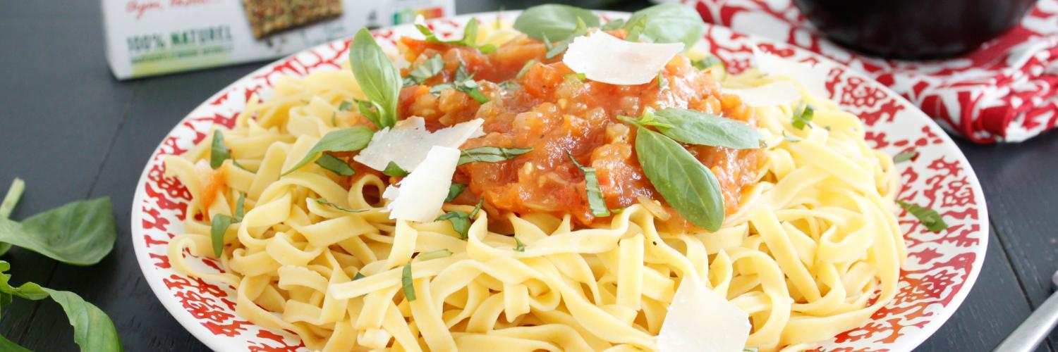 Tagliatelles sauce maison Tagliatelles sauce maison