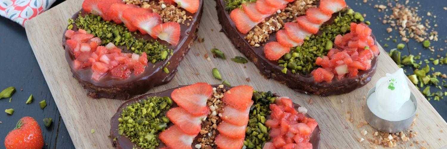 Oeufs moelleux chocolat fraises Oeufs moelleux chocolat fraises