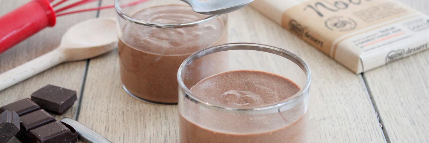 Mousse au chocolat noir à la fleur de sel Mousse au chocolat noir à la fleur de sel