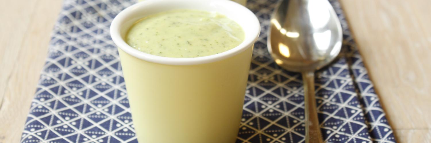 Velouté de courgette à la ricotta ail et persil Velouté de courgette à la ricotta ail et persil