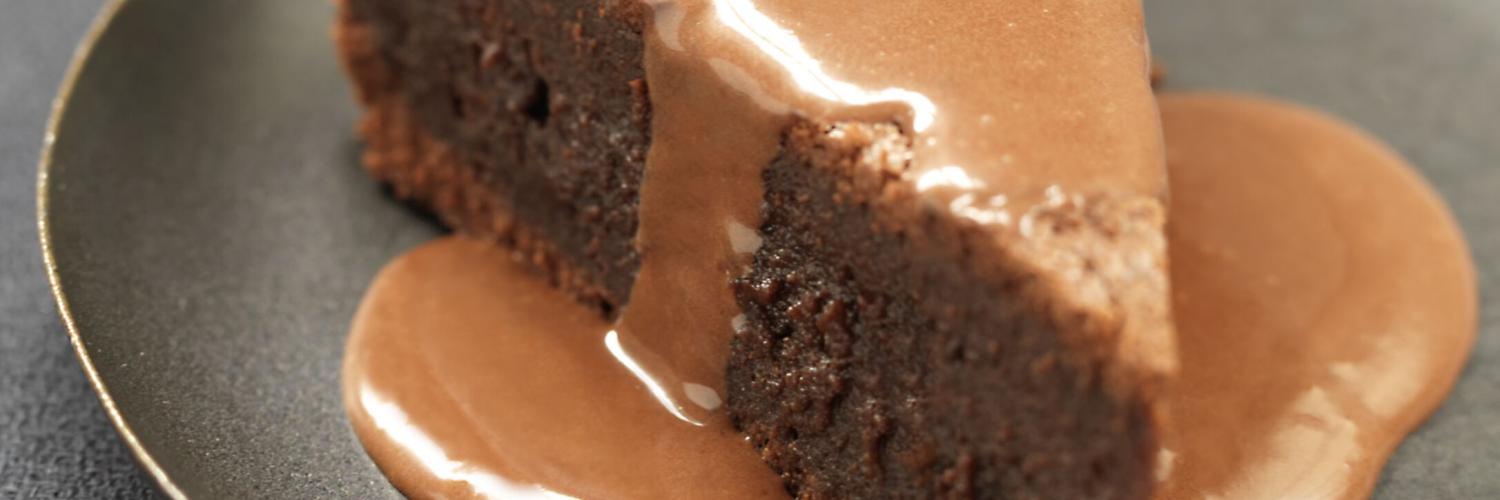 Fondant au chocolat, sauce caramel Fondant au chocolat, sauce caramel