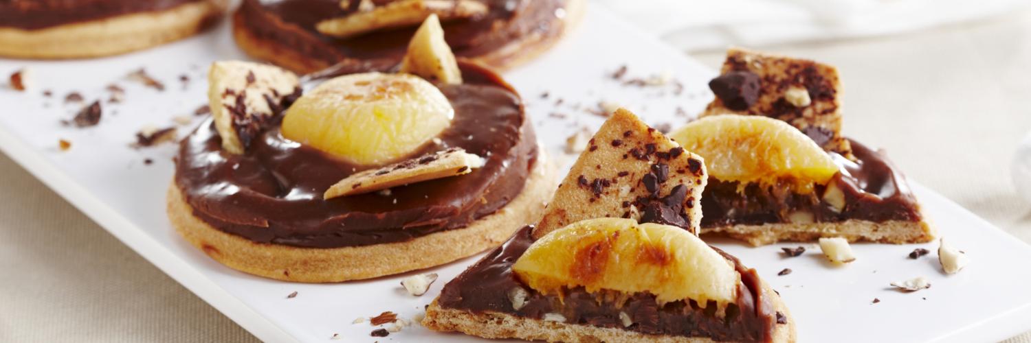 Cookies au cremeux choco praline et abricots poeles Cookies au cremeux choco praline et abricots poeles