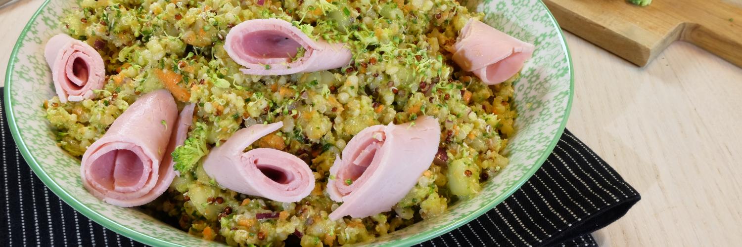 Taboulé de quinoa au jambon Taboulé de quinoa au jambon