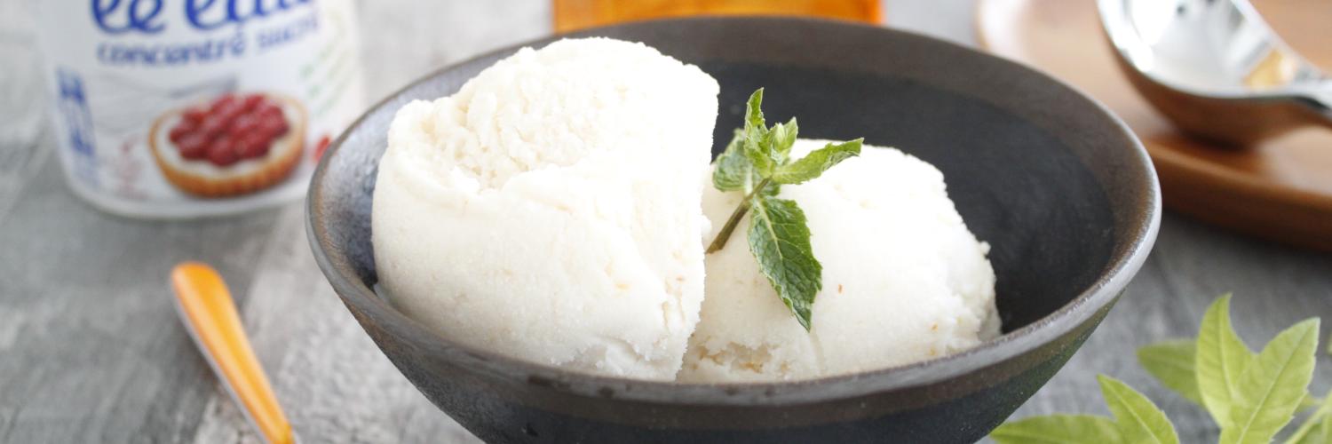 Glace litchi Glace litchi