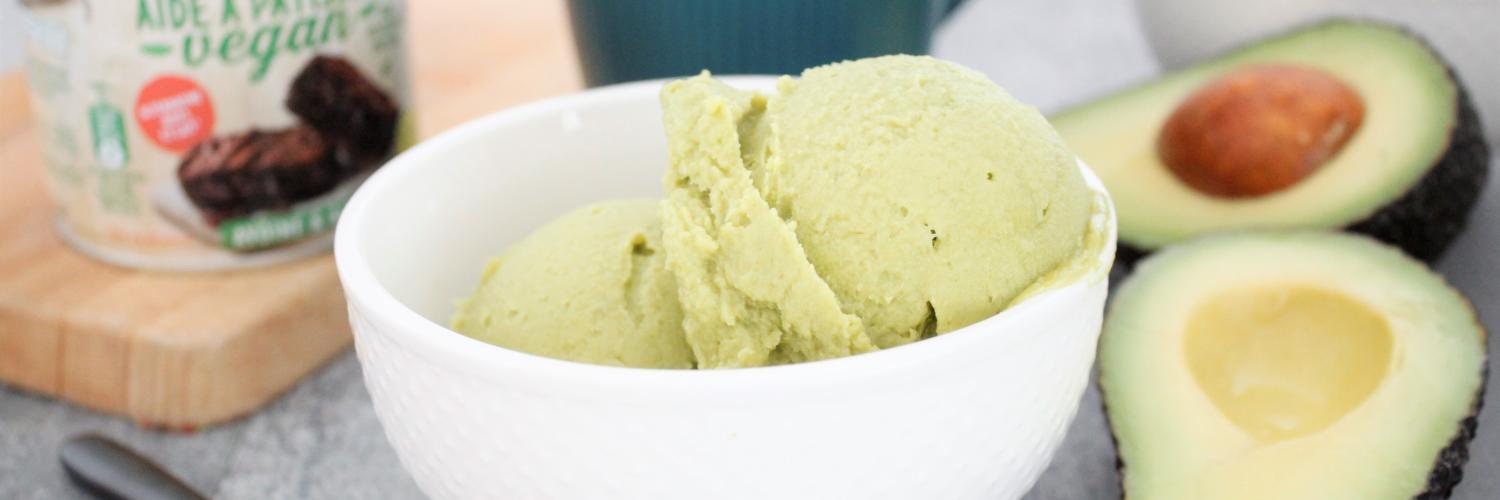 Glace avocat vegan Glace avocat vegan