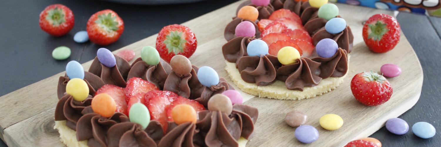 Oeufs moelleux fraises Smarties Oeufs moelleux fraises Smarties