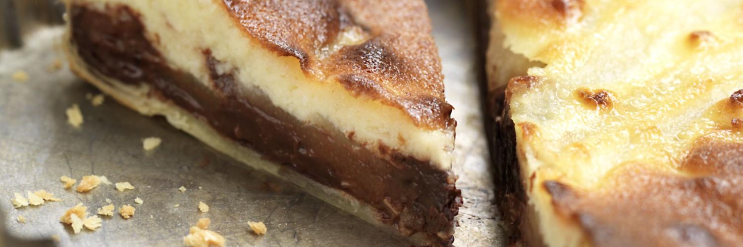 Tarte aux poires et au chocolat croquant Tarte aux poires et au chocolat croquant
