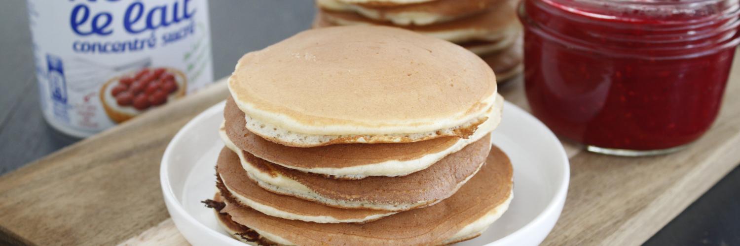 Pancakes au lait concentré sucré Pancakes au lait concentré sucré