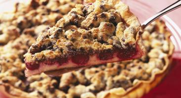Tarte crumble choco cerises