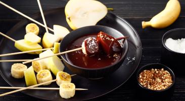 Fondue au chocolat et aux fruits