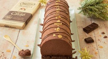 Buche chocolat marrons