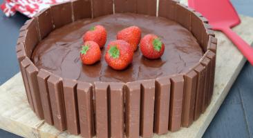 Gateau moelleux poire chocoat Kitkat