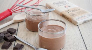 Mousse au chocolat noir à la fleur de sel