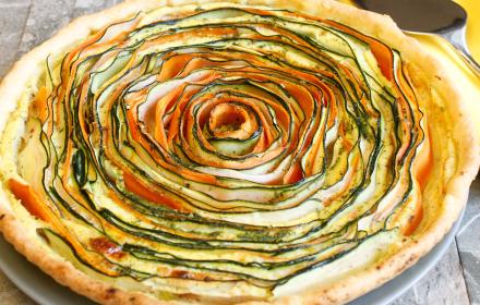 Tarte fleur ou spirale