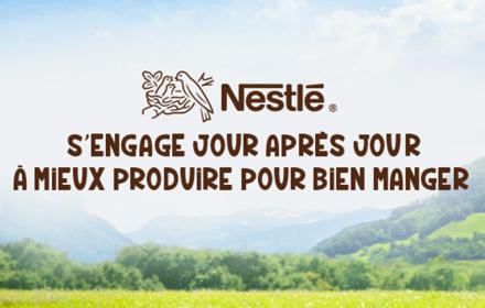 Nestlé s'engage à mieux produire pour bien manger