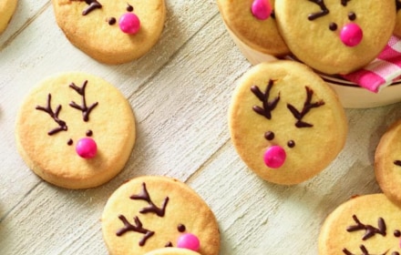 Biscuits et gâteaux de Noël sablés rennes père noel