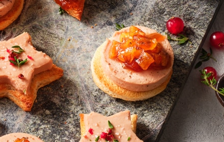 Menu de Noël toasts Nestle