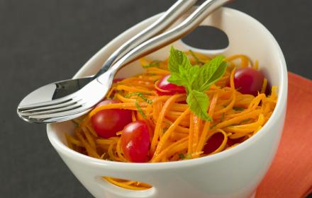 Carottes rapees a l'orange