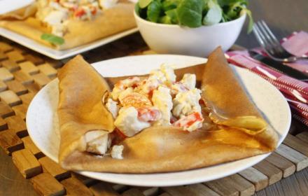 Crêpes au poulet