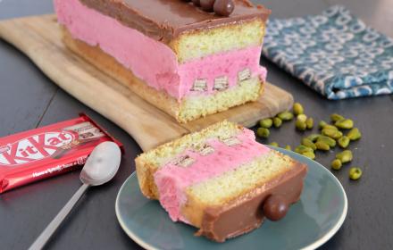 Buche griottes pisctaches Kitkat
