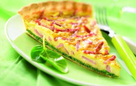 Tarte jambon epinards