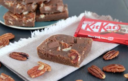 Brownie praliné Kitkat noix de pecan