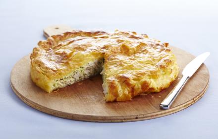 Tourte au poulet et a la menthe