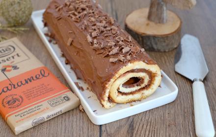 Buche au chocolat caramel