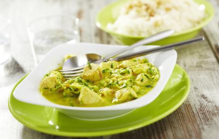Curry de poulet a la courgette