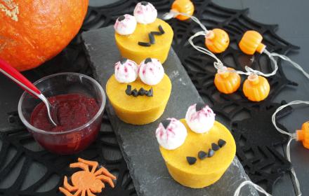 Muffins salés d'halloween potimarron et chèvre