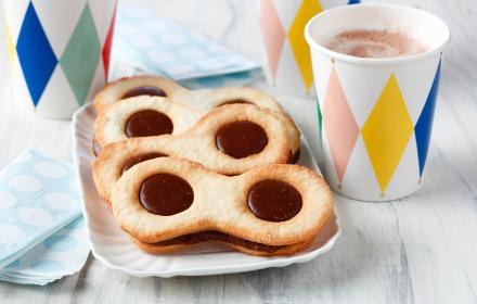 Sablés « lunettes » au chocolat au lait