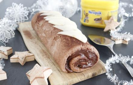 Bûche de Noel Nesquik poires