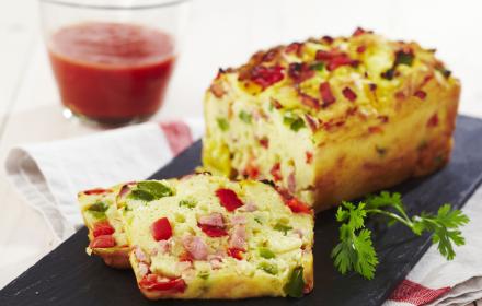 Cake aux légumes du soleil et allumettes