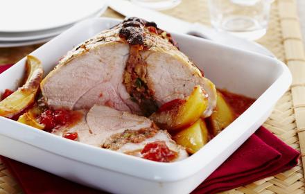 Roti de veau au basilic