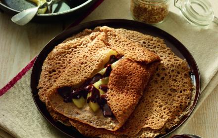 Crêpes vegan chocolat poire