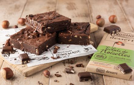 Brownie au chocolat éclats de noisettes