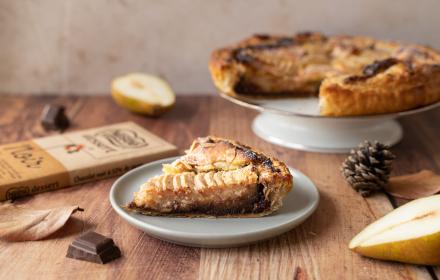Tarte amandine aux poires & pépites