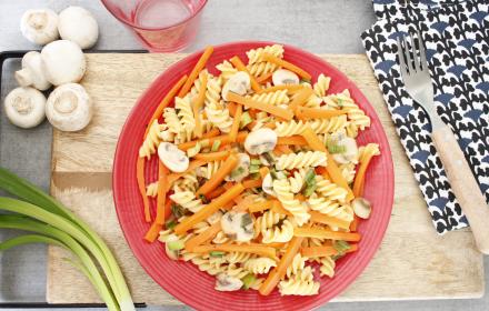 Twisted with winter vegetables