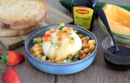 Burrata et petits légumes croquants