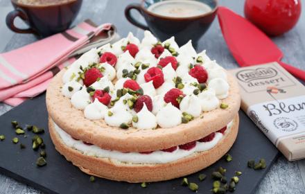 Framboisier au chocolat blanc