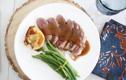 Magrets de Canard au Caramel de Poire et épices