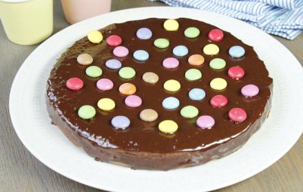 Moelleux au chocolat au lait et aux Smarties