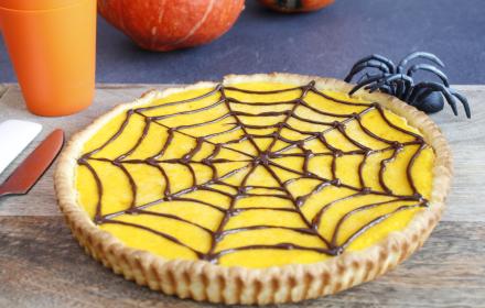 Tarte orange potimarron d'halloween