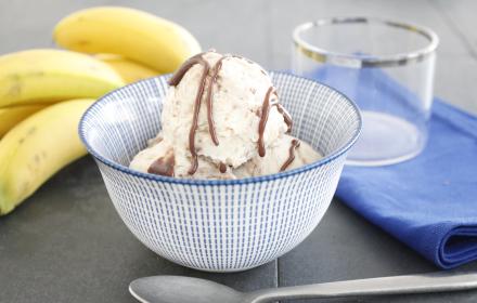 Glace banane chocolat au Lait Concentré Companion