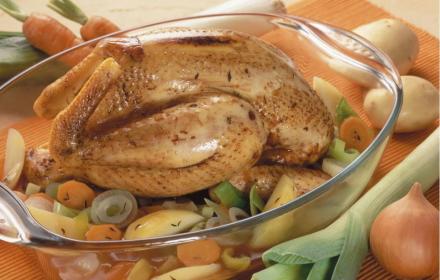 Poulet rôti aux petits légumes