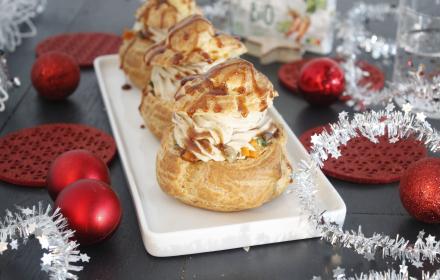 Choux aux légumes et chantilly aux marrons